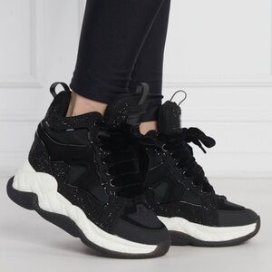 Kurt Geiger Black and White Chunky High-Top Sneakers